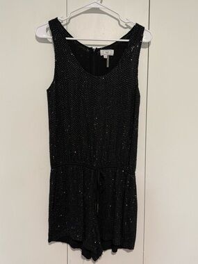 MLV Black Ursula Beaded Romper size small